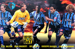 Tampa Bay Mutiny "Mutiny on the Bay" MLS Soccer Action Poster (Valerrama, Lassiter, Ralston +) - Costacos 1997