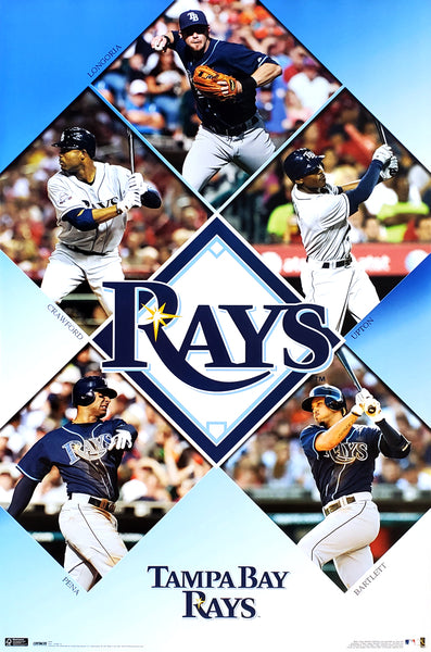 Tampa Bay Rays "Five-Stars" (2010) MLB Action Poster - Costacos Sports
