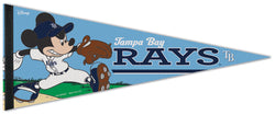 Tampa Bay Rays "Mickey Mouse Flamethrower" Official MLB Disney Premium Felt Pennant - Wincraft Inc.