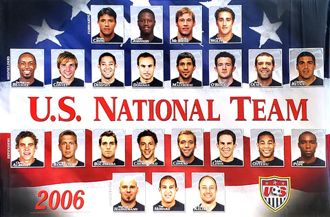 Team USA Soccer U.S. Men's National Team 2006 Poster - Sports Endeavors