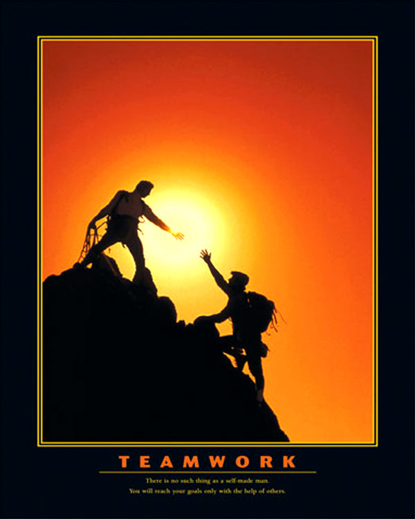 Team Motivational Poster 679 Motivational Poster Teamwork Stock
