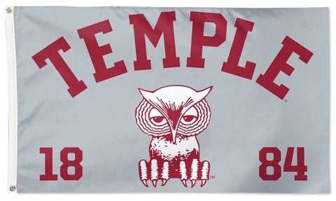 Temple Owls Retro-1960s-Style Official NCAA 3'x5' Flag - Wincraft