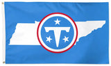 Tennessee Titans State-Style Official NFL Football 3'x5' Deluxe-Edition Flag - Wincraft 2026