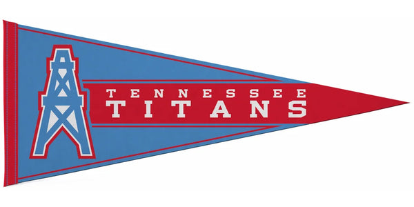 Tennessee Titans 1997-98 Oilers-Style NFL Retro Collection Felt Pennant - Rico Inc.