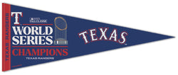 Texas Rangers 2023 World Series Champions Premium Felt Collector's Pennant - Wincraft