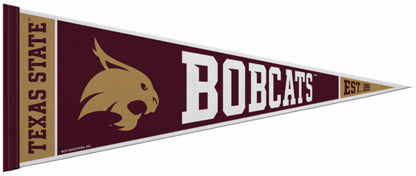 Texas State University BOBCATS Official NCAA Team Felt Pennant - Rico Inc.