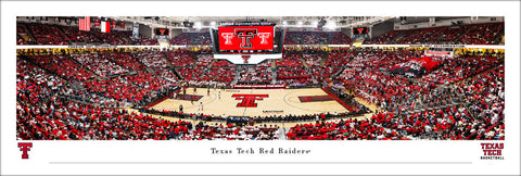 Texas Tech Red Raiders Basketball Arena Gameday Panoramic Poster Print - Blakeway 2026
