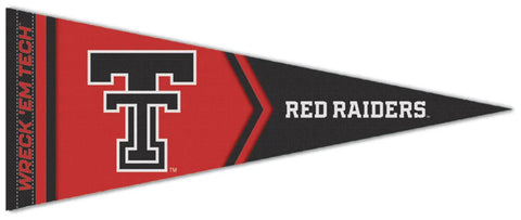 Texas Tech Red Raiders "Wreck 'em Tech" Official NCAA Team Logo Premium Felt Pennant - Wincraft