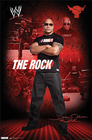 The Rock Dwayne Johnson Official WWE Wrestling Poster - Trends 2011