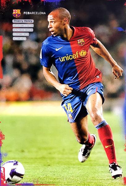 Thierry Henry "SuperAction" FC Barcelona Poster - G.E. (Spain) 2010