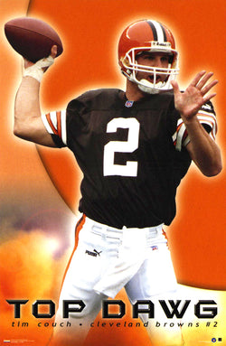 Tim Couch "Top Dawg" Cleveland Browns NFL QB Action Poster - Costacos 2000