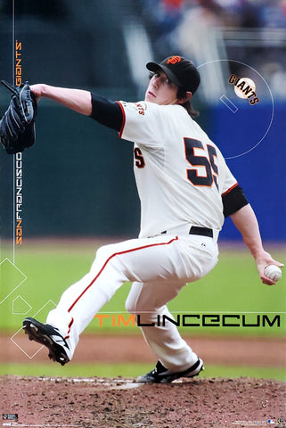 Tim Lincecum "Action" San Francisco Giants MLB Action Poster - Costacos 2009