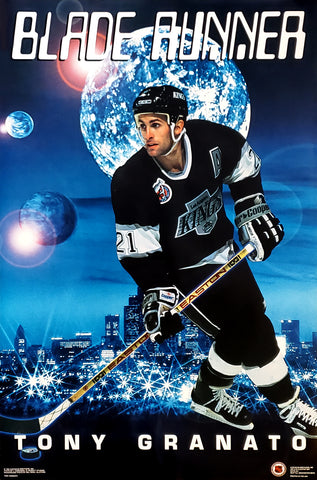 Tony Granato "Blade Runner" Los Angeles Kings 1993 NHL Theme Action Poster - Costacos Final Stock Collection