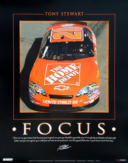 Tony Stewart "Focus" NASCAR Racing Poster - Time Factory 2006