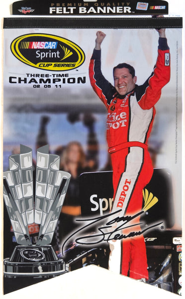 Tony Stewart "Celebration" 2011 Sprint Cup Champ Commemorative Banner - Wincraft
