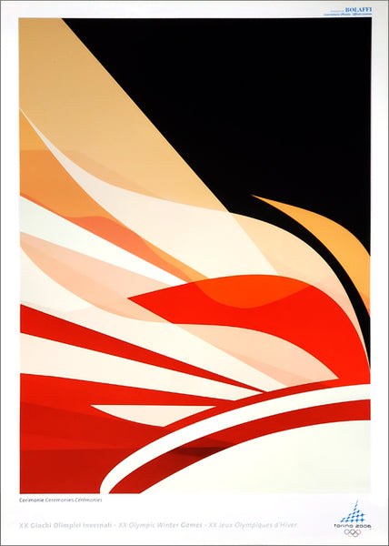 Torino 2006 Olympic Flame Ceremony Official Poster - Bolaffi