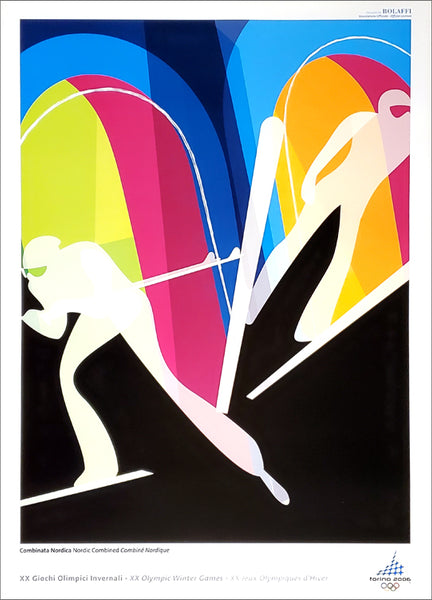Torino 2006 Olympic Games Nordic Combined Official Event Poster - Bolaffi S.p.A.
