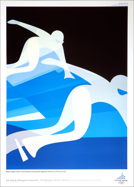 Torino 2006 Short Track Speed Skating Official Event Poster