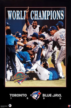 Toronto Blue Jays 1992 World Series Champions Commemorative Poster - Costacos Final Stock Collection