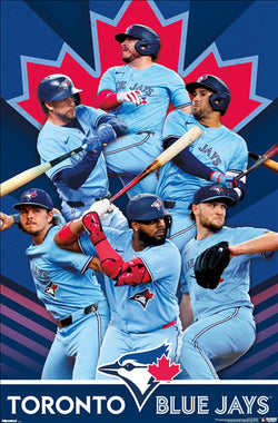 Toronto Blue Jays "Superstars" 6-Player MLB Baseball Action Poster - Trends 2026