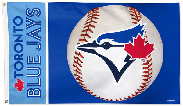 Toronto Blue Jays Ball-Style MLB Baseball Team Deluxe 3'x5' Flag - Wincraft