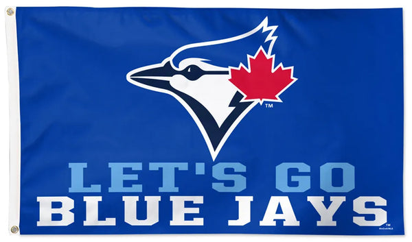 Toronto Blue Jays "Let's Go Blue Jays" MLB Baseball Team Deluxe 3'x5' Flag - Wincraft