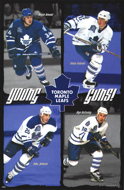Toronto Maple Leafs "Young Guns" (1999) NHL Action Poster (Berard, Kaberle, Johnson, McCauley) - Costacos Sports