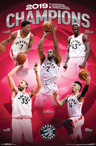 Toronto Raptors 2019 NBA Champions Official Commemorative Poster - Trends International