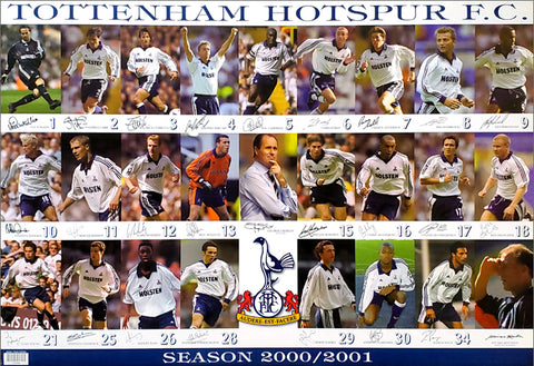 Tottenham Hotspur 2000-2001 Team Game Action Poster - U.K. Posters