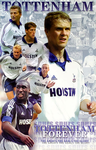 Tottenham Hotspur FC "Tottenham Forever" Vintage EPL Football Soccer Poster - U.K. 2000