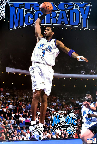 Tracy McGrady "Power Slam" Orlando Magic NBA Basketball Action Poster - Starline 2001