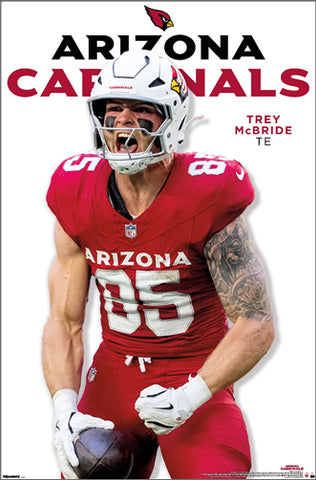Trey McBride "Superstar" Arizona Cardinals NFL Action Wall Poster - Costacos 2026