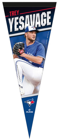 *SHIPS 12/10* Trey Yesavage Toronto Blue Jays MLB Action Series Premium Felt Pennant - Wincraft 2025