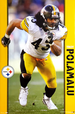 Troy Polamalu "Superstar" Pittsburgh Steelers NFL Action Poster - Costacos 2006