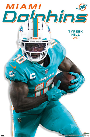Tyreek Hill "Trailblazer" Miami Dolphins Official NFL Football Wall Poster - Costacos 2023
