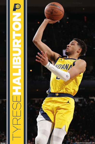 Tyrese Haliburton "Action" Indiana Pacers NBA Basketball Official Poster - Costacos 2026