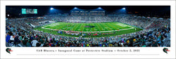 UAB Blazers Football inaugural Game at Protective Stadium (10/2/2021) Panoramic Poster Print - Blakeway