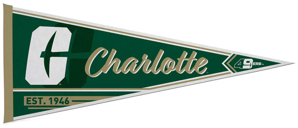 UNC Charlotte 49ers Official NCAA Team Felt Pennant - Rico Inc.