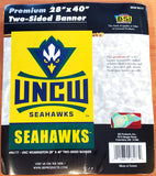 University of North Carolina Wilmington UNCW SEAHAWKS Premium 28x40 Wall Banner - BSI Products