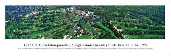 Congressional Country Club 1997 US Open Golf Championship Panoramic Poster Print - Blakeway Worldwide
