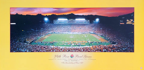 USC Trojans 94th Rose Bowl Game Champions (2008) Poster Print - Rick Anderson