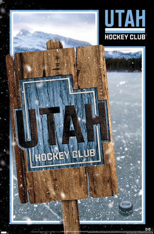 Utah Hockey Club NHL Hockey Team Official Team Logo Poster - Costacos 2024