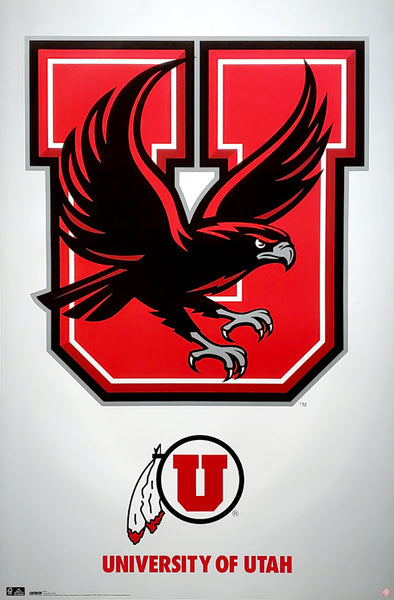 University of Utah Utes Official NCAA Team Logo Poster - Costacos Sports