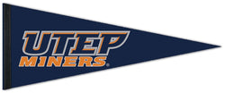 UTEP Miners Official NCAA Team Logo Premium Felt Pennant - Wincraft Inc.