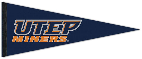 UTEP Miners Official NCAA Team Logo Premium Felt Pennant - Wincraft Inc.