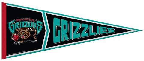 Vancouver Grizzlies 1995-2001-Style Official NBA Retro Collection Felt Pennant - Rico Inc.