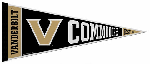 Vanderbilt University COMMODORES Official NCAA Team Premium Felt Pennant - Rico Inc.