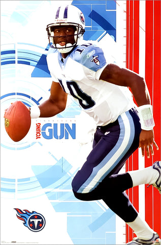 Vince Young "Young Gun" Tennessee Titans Official NFL Wall POSTER - Costacos 2006