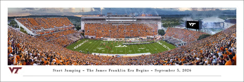 Virginia Tech Football Lane Stadium "Franklin Era Begins" Panoramic Poster Print - Blakeway 2026