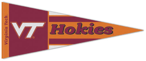 Virginia Tech Hokies Official NCAA Team Logo Premium Felt Collector's Pennant - Wincraft